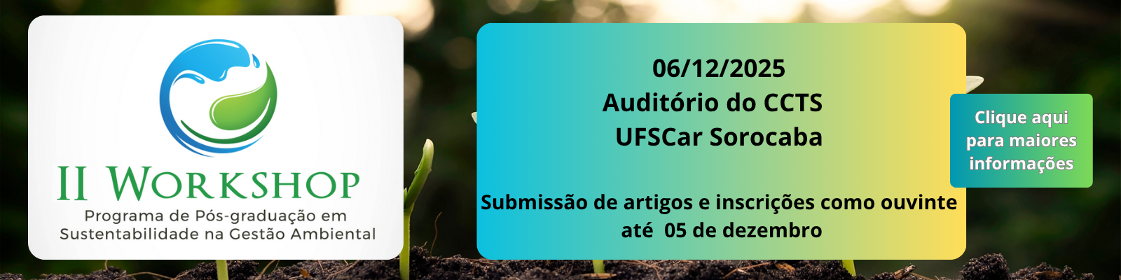 II WORKSHOP DO PPGSGA